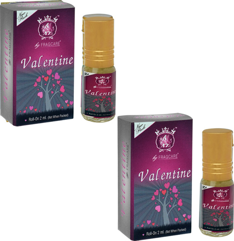 FRAGCARE ATTAR VALENTINE PACK OF 2 Each 2 ml (Set of 2 ) Floral Attar(Floral)