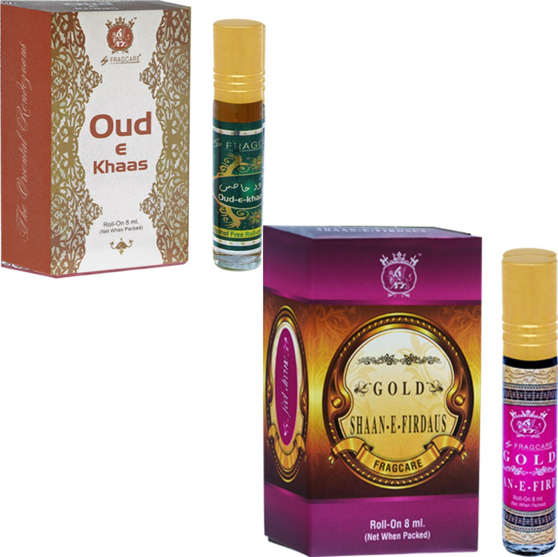 FRAGCARE ATTAR OUD-E-KHAAS,SHAAN-E-FIRDAUS Each 8 ml (Set of 2 ) Floral Attar(Floral)
