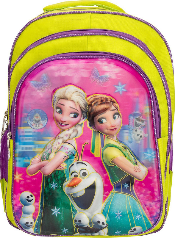 mum enterprises barbie doll 7D school Bag for 1 CLASS TO 6 CLASS Under 14 Years Kids Girls Boys BIG Size Waterproof School Bag(Light Green, 25 L)