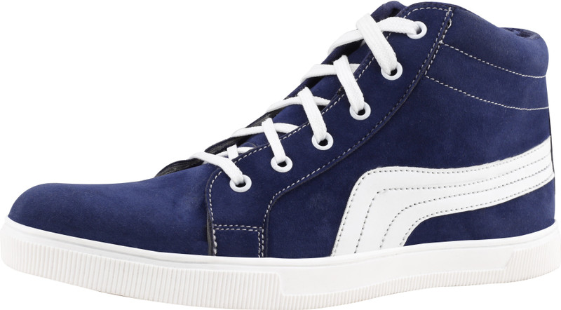 sketch sole Casuals For Men(White, Blue)