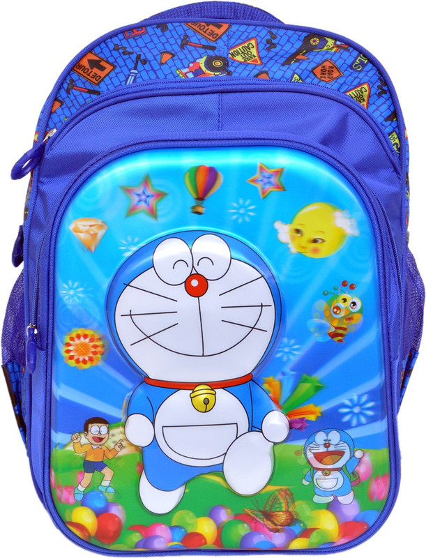okji enterprises 18 Inch 3d Embossed school bag for nursery first second class going kids School Bag(Multicolor, 18 inch)