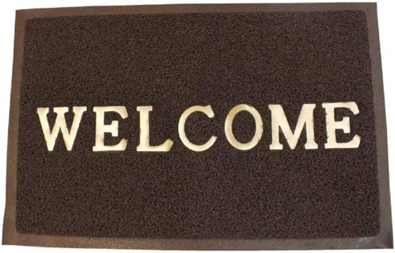 smwebindia PVC (Polyvinyl Chloride), Rubber Door Mat(COFFEE, Medium)