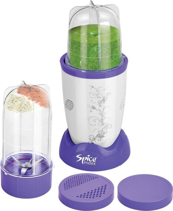 SPICE MAXX POWER BULLET(G-08) 400 W Juicer Mixer Grinder(Purple, White, 2 Jars)