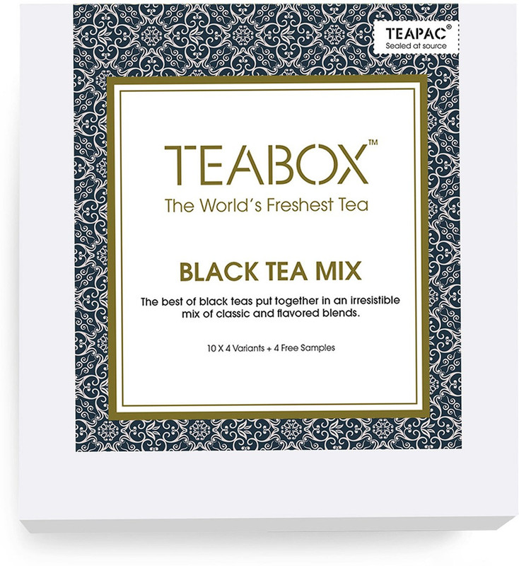 Teabox Assorted Sampler Pack (12 Varieties) Assorted Black Tea Box(44 Bags)
