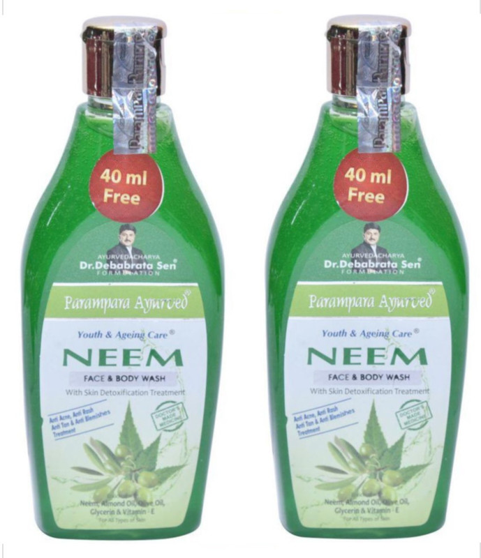 parampara NEEM FACEWASH PACK OF 2 Face Wash(580 ml)