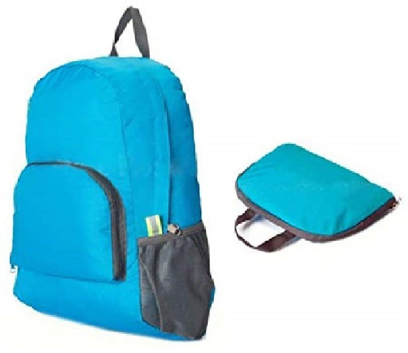 bludug Foldable Lightweight Waterproof Travel Backpack Day pack Bag Sports&Hiking Waterproof Shoulder Bag(Blue, 15 L)