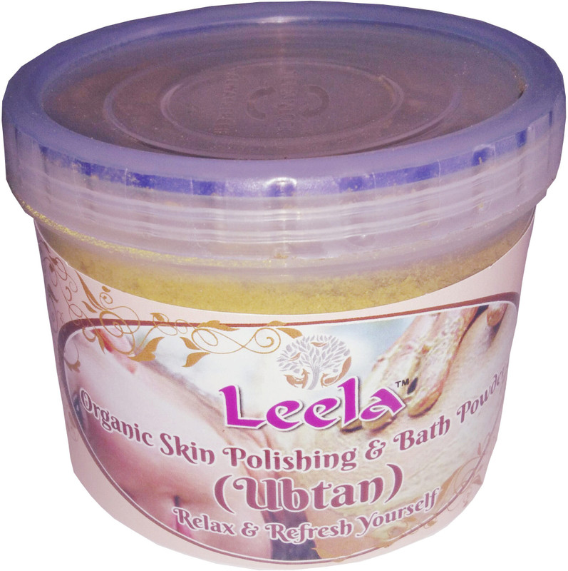 leela Organic Skin Polishing & Bath Powder UBTAN (For Bath, Face Pack, scrub) - RELAX & REFRESH YOUR SELF(150 g)