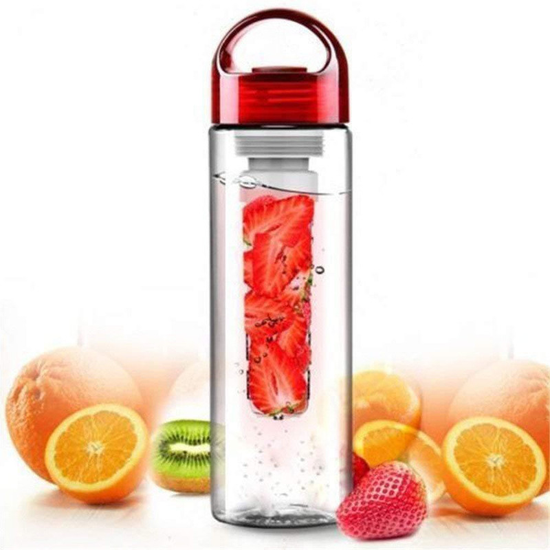 yrstradingcorp YUVAAN -700Ml Fruit Infuser Detox Bpa Free Water Bottle,700 Militers(Transparent) 700 ml Bottle(Pack of 1, Multicolor)