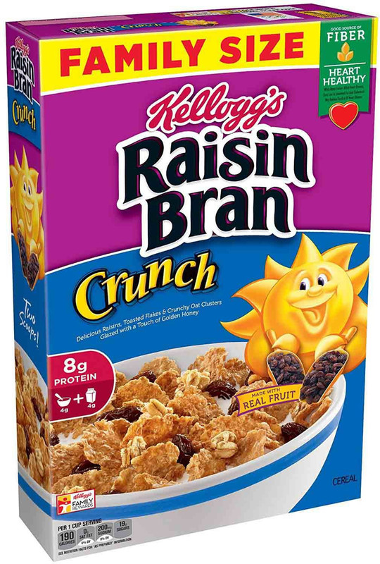 Kellogg's Raisin Bran Crunch Original Breakfast Cereal - 703g (24.8oz)(703 g, Pouch)