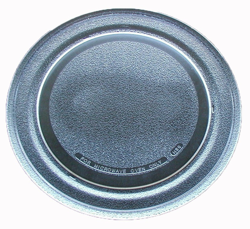 GoodsBazaar Universal 9.5 Plain Oven Plate Fiber Glass Microwave Turntable Plate
