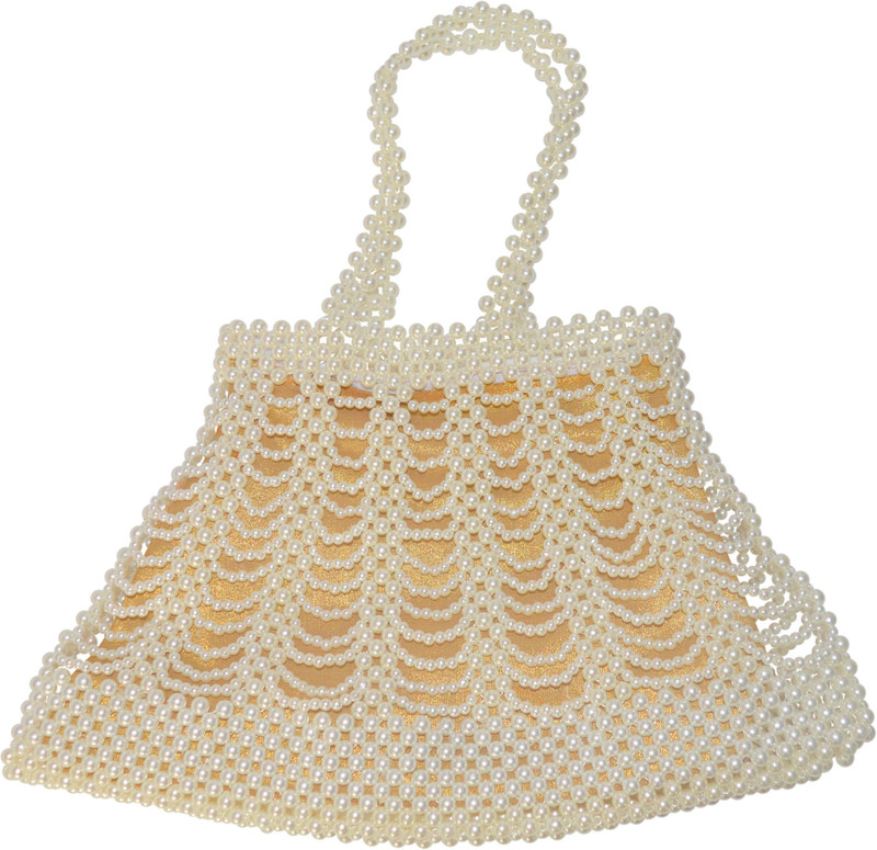 padma enterprises White, Yellow Hand-held Bag