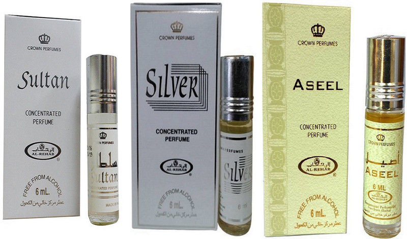 Al-Rehab COMBO PACK OF 3 Floral Attar(Floral)