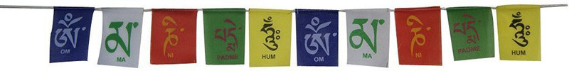 Auto Hub Tibetian Buddhist Prayer Flags Car Hanging Ornament(Pack of 1)