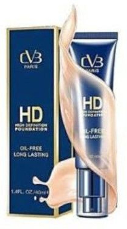 cvb HD High Definition Foundation Oil Free Long Lasting Shade-03 (40 ml) Foundation(Cream, 40 ml)