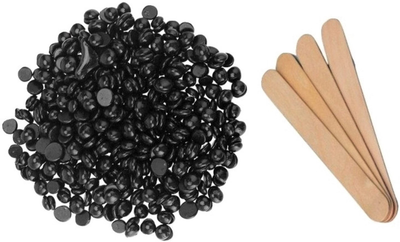 dios Black Hard Bean Depilatory Bikini Wax with Wooden Stick ( 100gm) Wax(100 g)