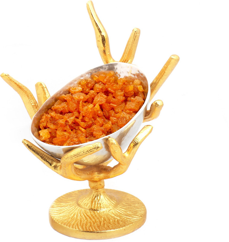 Ghasitaram Gifts Silver Designer Tree Masala Mango Bowl Mango(2 x 300 g)