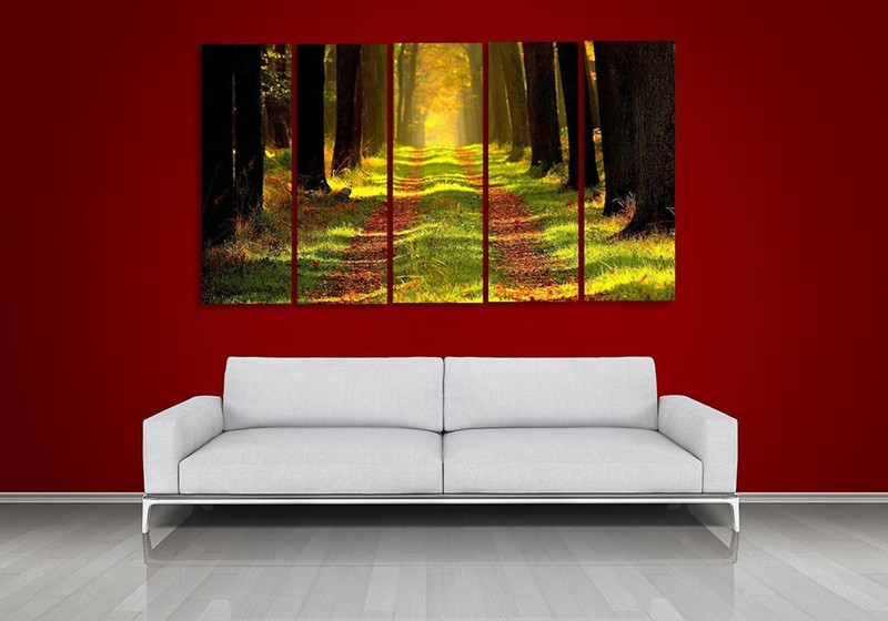 kyara arts KYARA ARTS MULTY FRAMES Spray Paint 26 inch x 76 inch Painting