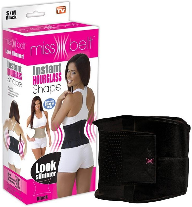 Buy miss belt Shaper Waist Slim Strap Modeling Girdle Waist Trainer Belt L XL 33 To 40 Slimming Belt Black Online at desertcartIsrael