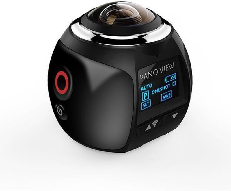 IBS 360 EXPERIENCE VIDEO WIFI 4K 360 Panoramic Camera 2448*2448 30fps Ultra Video Recorder Micro Cameras Waterproof Sports Outdoor Activities HD Sports Portable 1080P 360 DEGREE ROTATE 90 DEGREE ADJUSTABLE BRACKET Sports Mini Sports and Action Camera(Black, 16 MP)