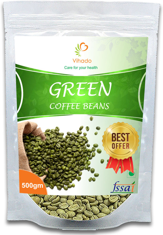 vihado 500 Grams Organic Green Coffee Beans Pure Arabica & Natural / Green Coffee Beans Weight Loss / Natural Way to Lose Weight Fast By Green Coffee Unroasted Pure Imported From East Asia Instant Coffee(500 g, Green Coffee Flavoured)
