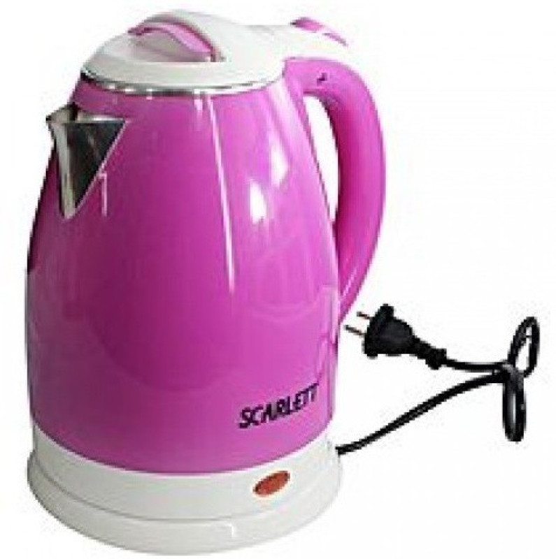 Scarlett LM -79 Hot Water Pot Portable Boiler Tea Coffee Warmer Heater Cordless Electric Kettle Electric Kettle Electric Kettle(2 L, Pink)
