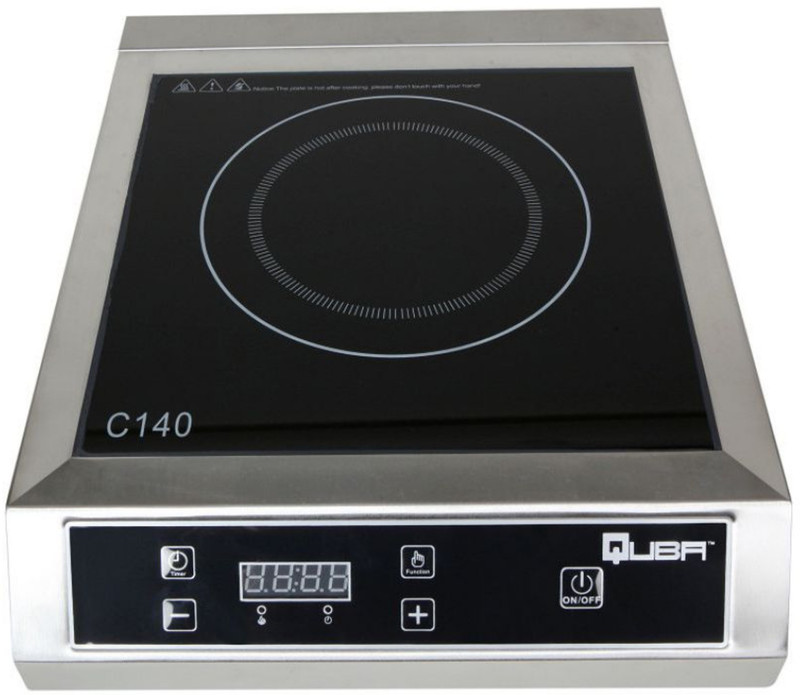 Quba C140 5000 Watt Commercial Induction Induction Cooktop Silver