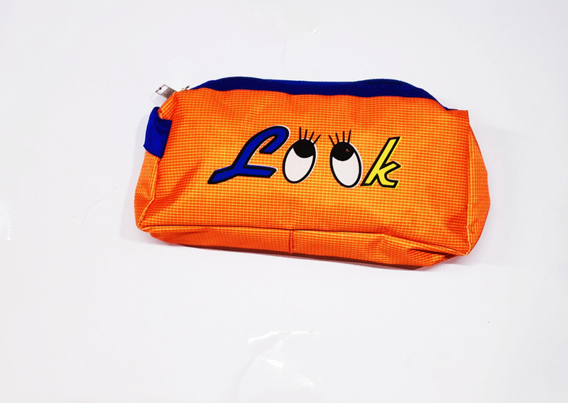abby 2 NA Art Artificial Leather Pencil Box(Set of 1, Orange)