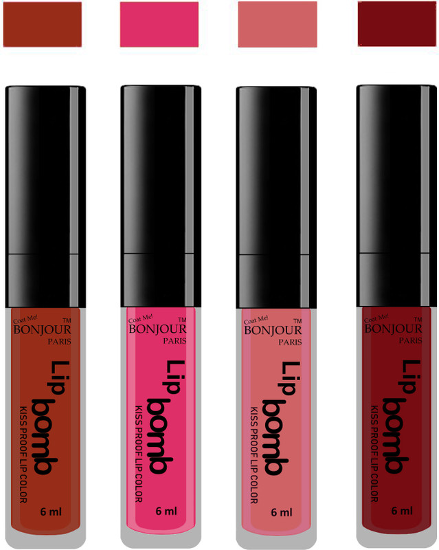 BONJOUR PARIS Matte Lipstick(Tan-Pink-Nute-Brown, 24 ml) BONJOUR PARIS Matte Lipstick(Tan-Pink-Nute-Brown, 24 ml)