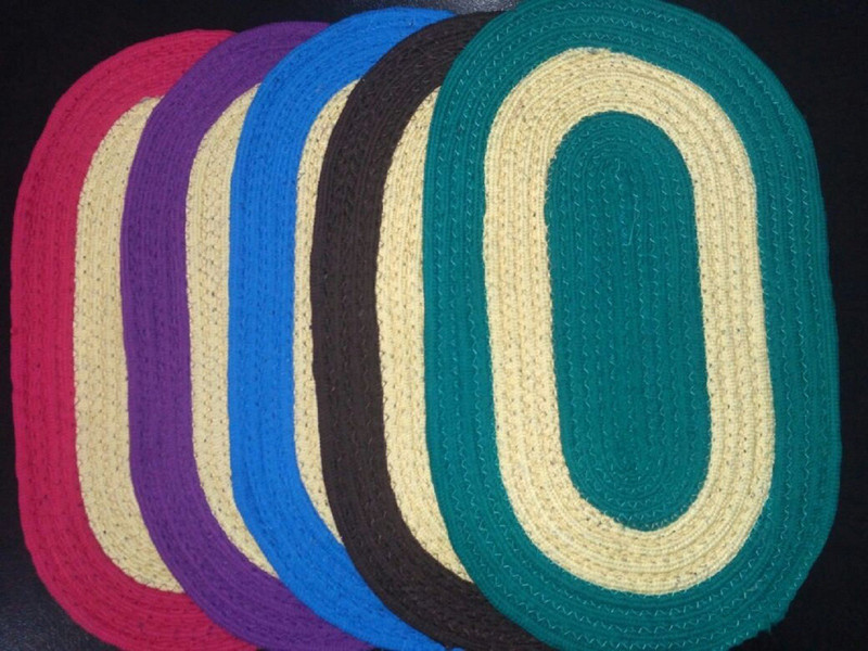 swansh Cotton Door Mat(Multicolor, Medium)
