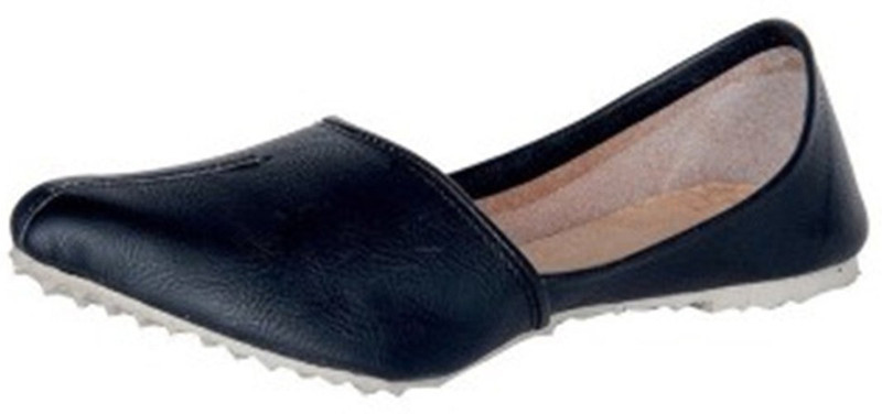 wellfoot jalsa leather juttis Mojaris For Men(Black)