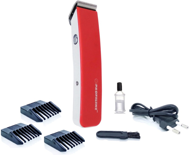 Profiline Pro Primer Perfect Professional Hair Trimmer for Men Runtime: 45 Trimmer for Men & Women(Red)