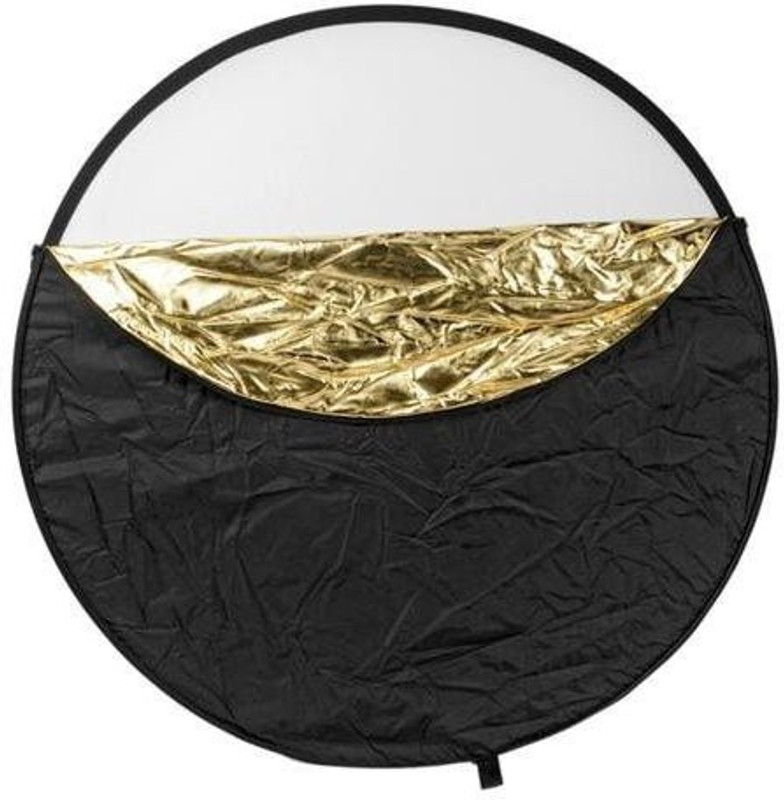 Kamron 32 inch 80cm 5 in 1 Reflector Silver Gold White and Black Collapsible Reflector for Studio or Any Photography Situation 80 cm Collapsible Reflector(Pack of 5)