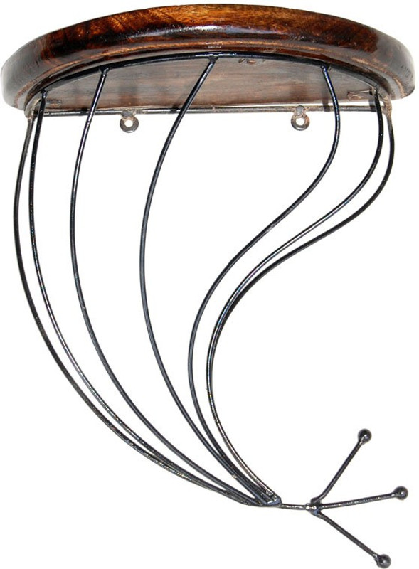 onlinehaat OCKH04 Wooden, Iron Wall Shelf(Number of Shelves - 1, Brown)