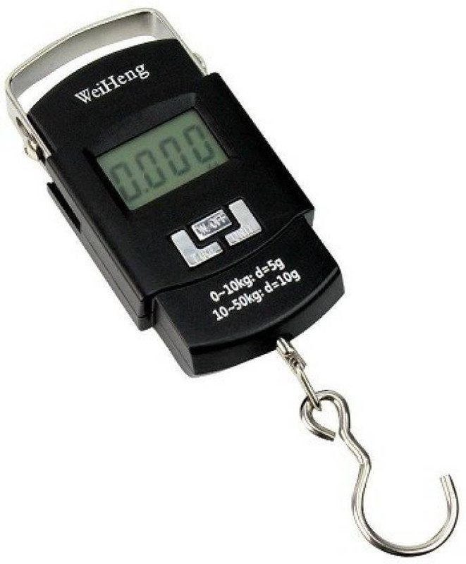 MobFest 50Kg Digital LCD Portable Hanging Kitchen Weight With Tare Weighing Scale(Black)