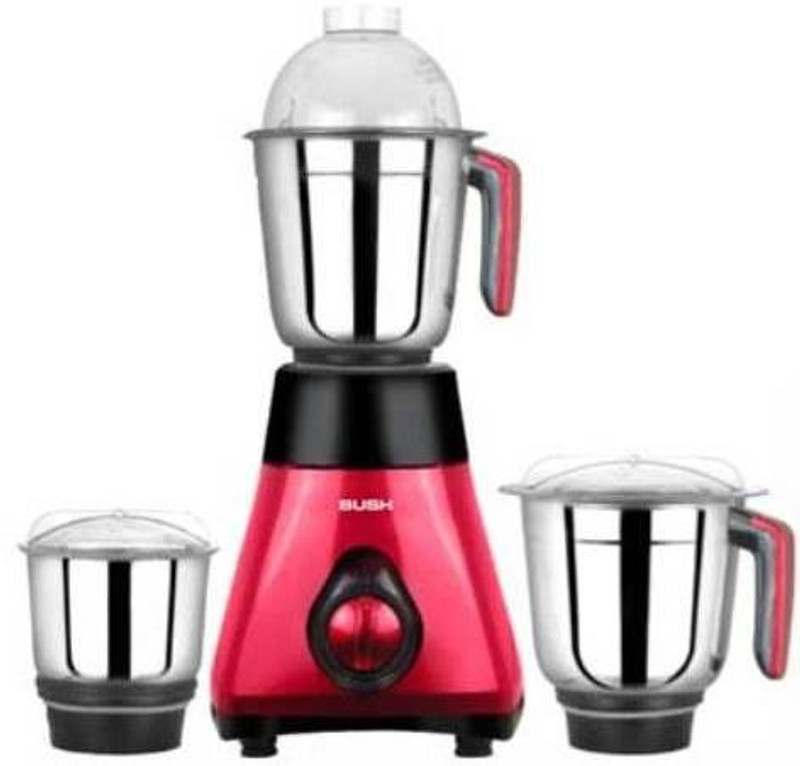 Bush JH-2005 750 W Mixer Grinder(Red, 3 Jars)