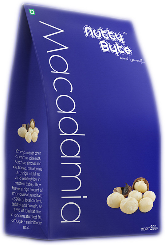 nuttybyte Crunchy Macadamia Nuts(250 g)
