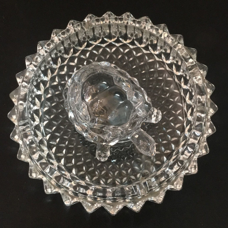vksm med tortal Decorative Showpiece  -  7 cm(Glass, Clear)