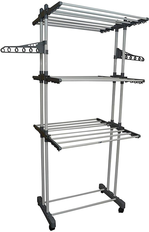 madewell cloth dryer stand Carbon Steel Floor Cloth Dryer Stand(Grey)
