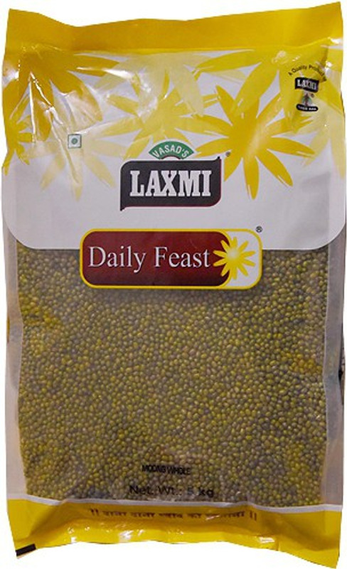 Laxmi Unpolished Green Moong Dal (Whole)(5 kg)