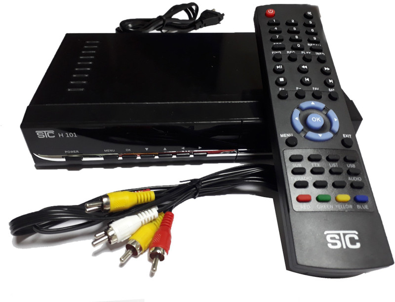 STC H-101 Super HD Free To Air Set Top Box-101 (Freedom From Monthly Recharge) Plug and Play Satellite Radio