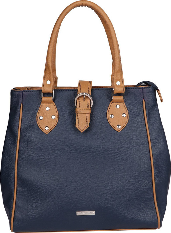 osaiz Blue, Beige Hand-held Bag