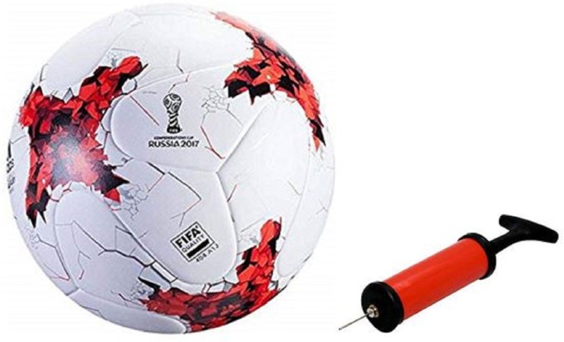 Nice Russia 2017 Red Football With Air Pump Free Football - Size: 5(Pack of 2, Multicolor)