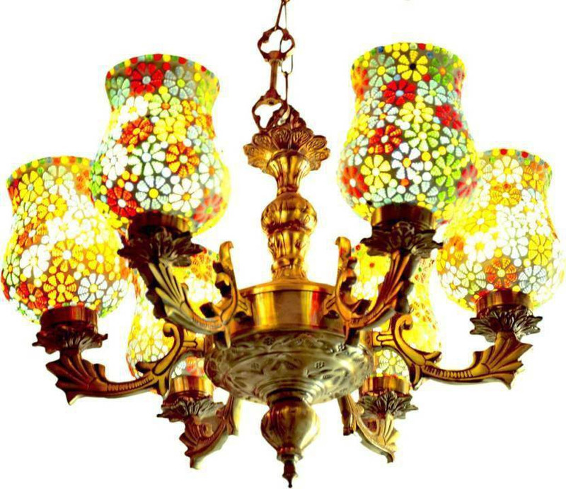 fancydesigner Six Bulb Jhomer Chandelier Ceiling Lamp