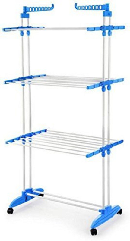 Maison Cuisine 2 Poll Jumbo 3 Layer Clothes Hanger Rack Cloth