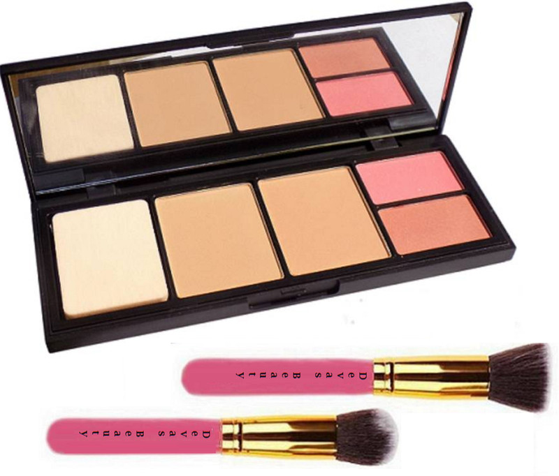 divas beauty Makeup Brush & Viva Gram Colour Pressed Powder Blush With Compact(Set of 3)