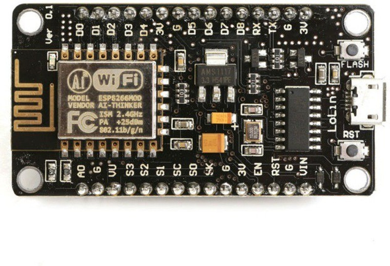 robokitshop NodeMcu Lua ESP8266 CH340G ESP-12E Wireless WIFI Internet Development Board Micro Controller Board Electronic Hobby Kit