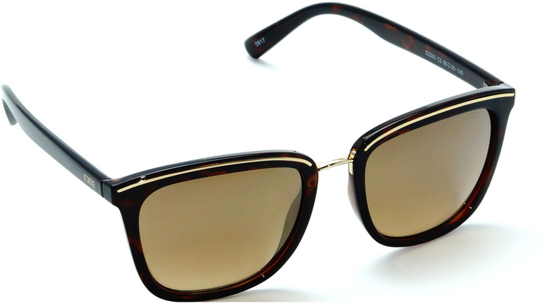 IDEE Wayfarer Sunglasses(Multicolor, Golden)