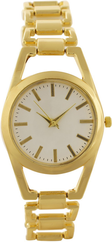 faas Golden Analogue Watch for Women. db classic Analog Watch  - For Women