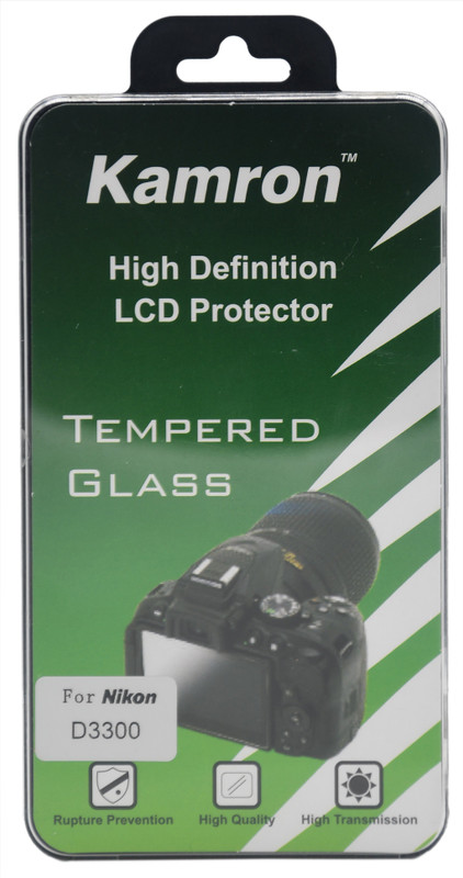 Kamron Tempered Glass Guard for Nikon D3200/D3300/D3400 High Definition LCD Screen Protector(Pack of 1)