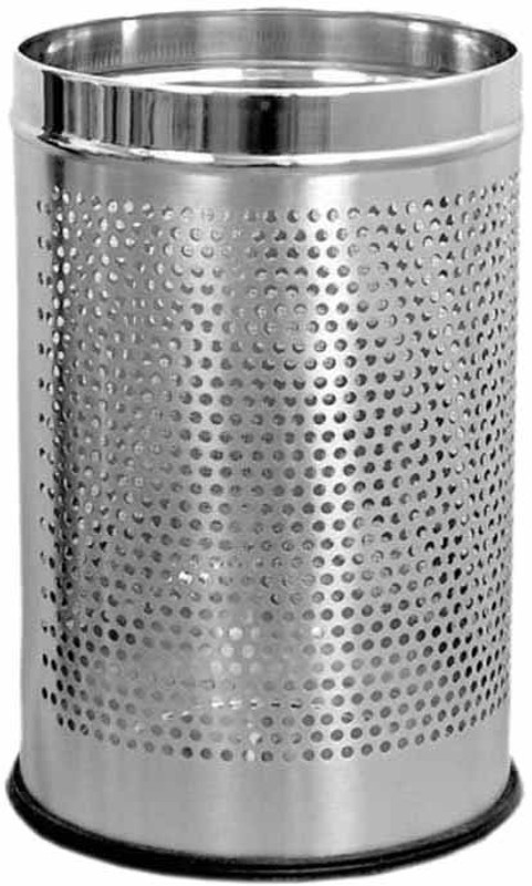 vpsk Stainless Steel Perforated Dustbin ., 7 ltr ., 8" x 12" (lifetime warranty* made in india) Stainless Steel Dustbin(Silver)